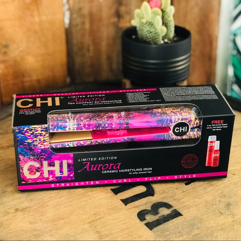 CHI Aurora Ceramic Flat Iron. New in box!